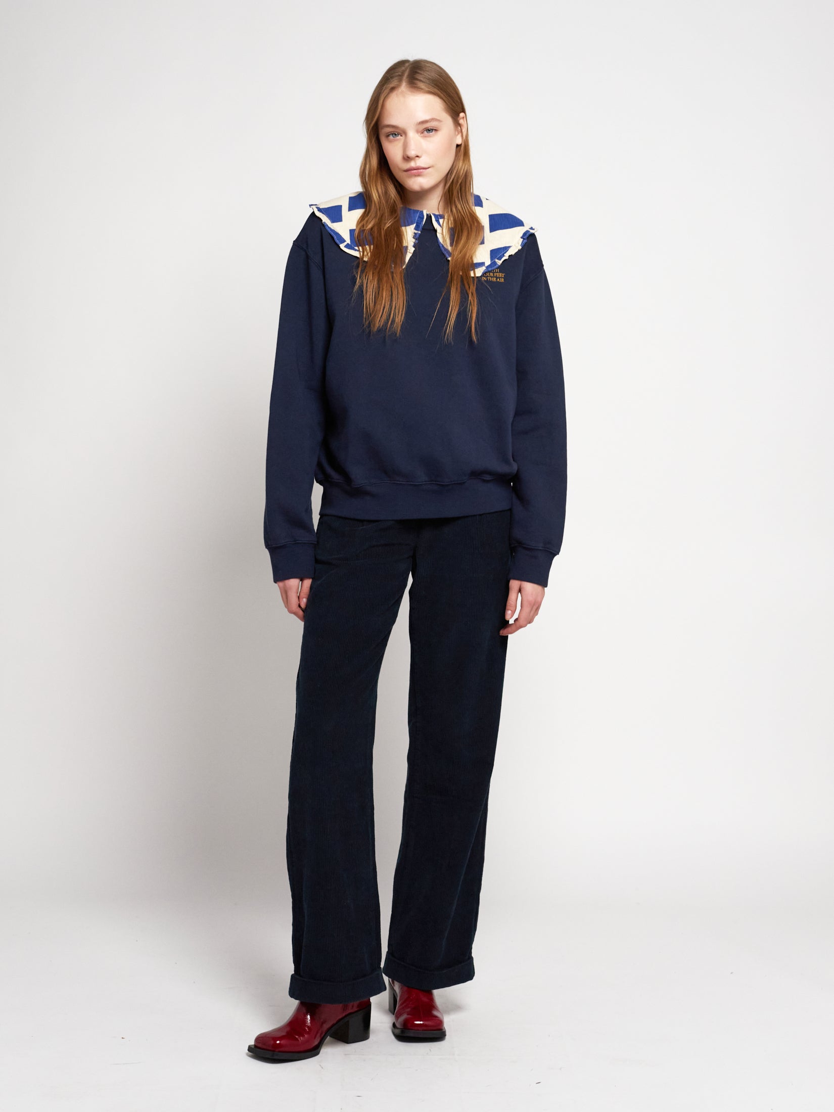 Bobo Choses Embroidery unisex boxy sweatshirt / unisex