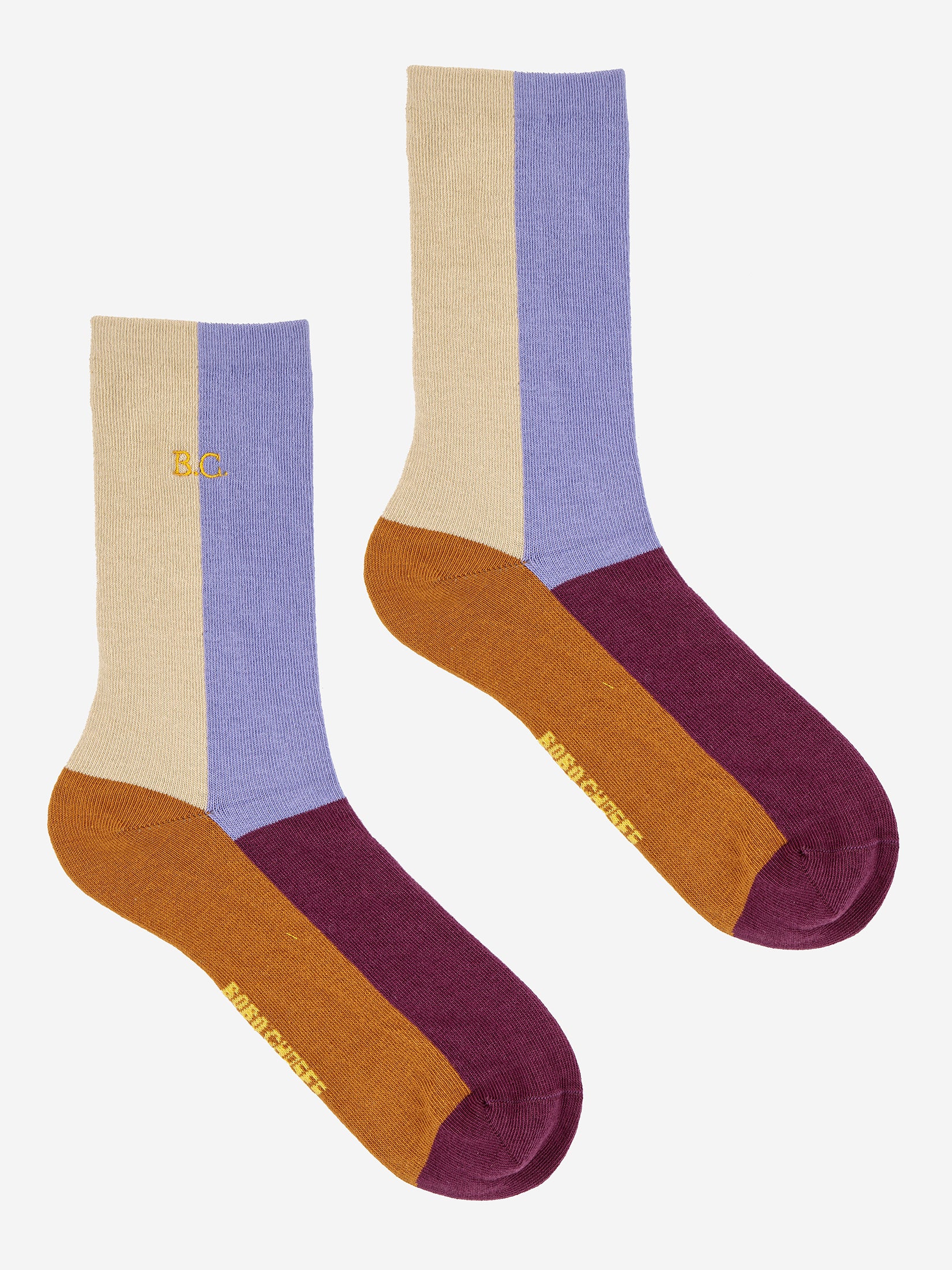 Bobo Choses  COLOR BLOCK long socks / unisex