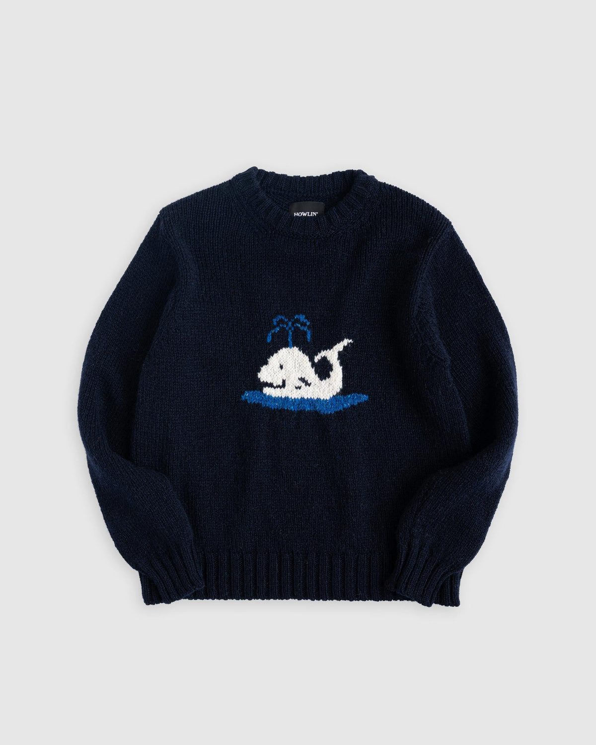 Floating Smiling Whale - navy