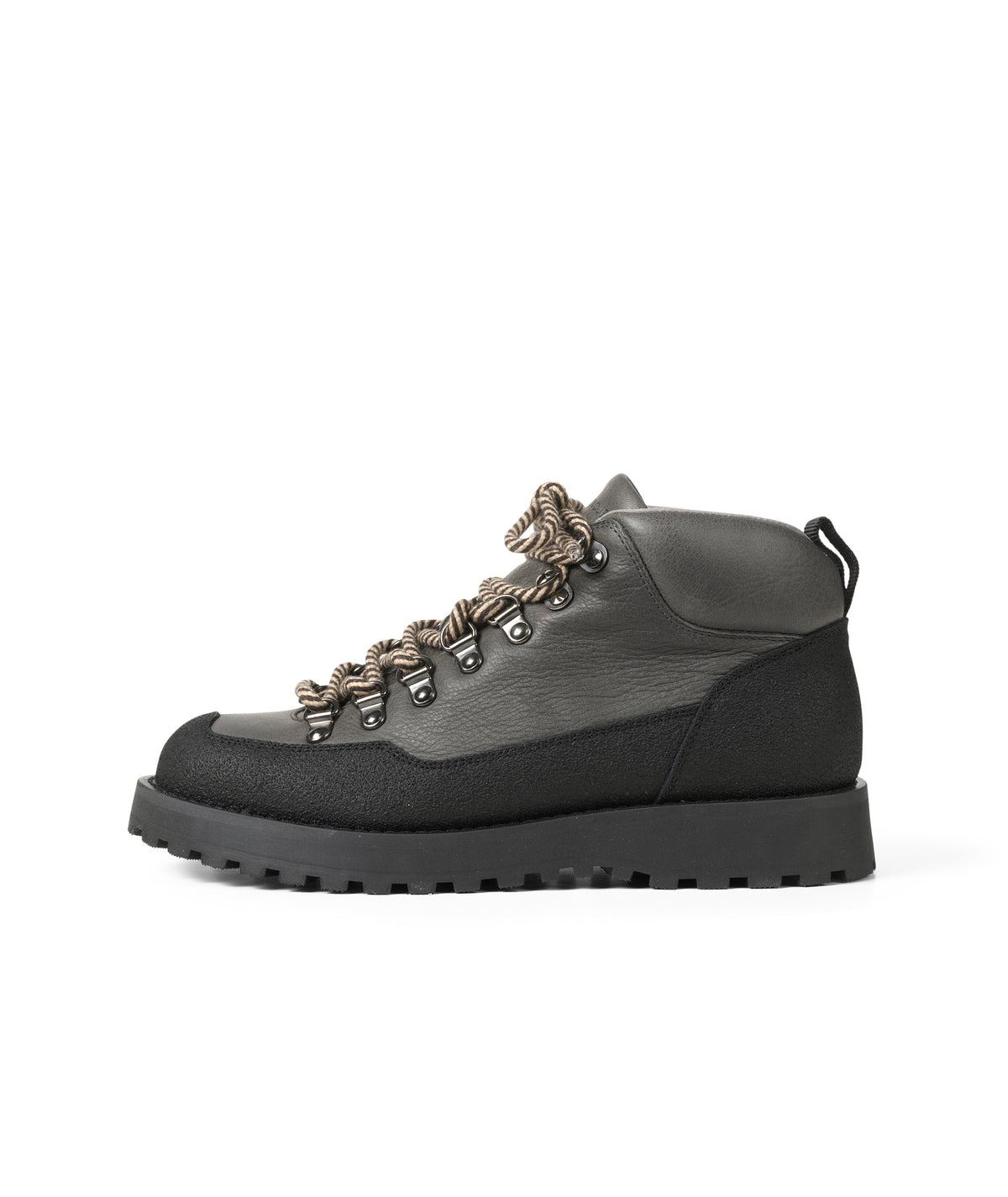 Dune Mid - Dark Grey Tumbled Leather - dark grey