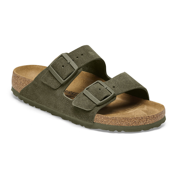 Birkenstock arizona suede leather discount