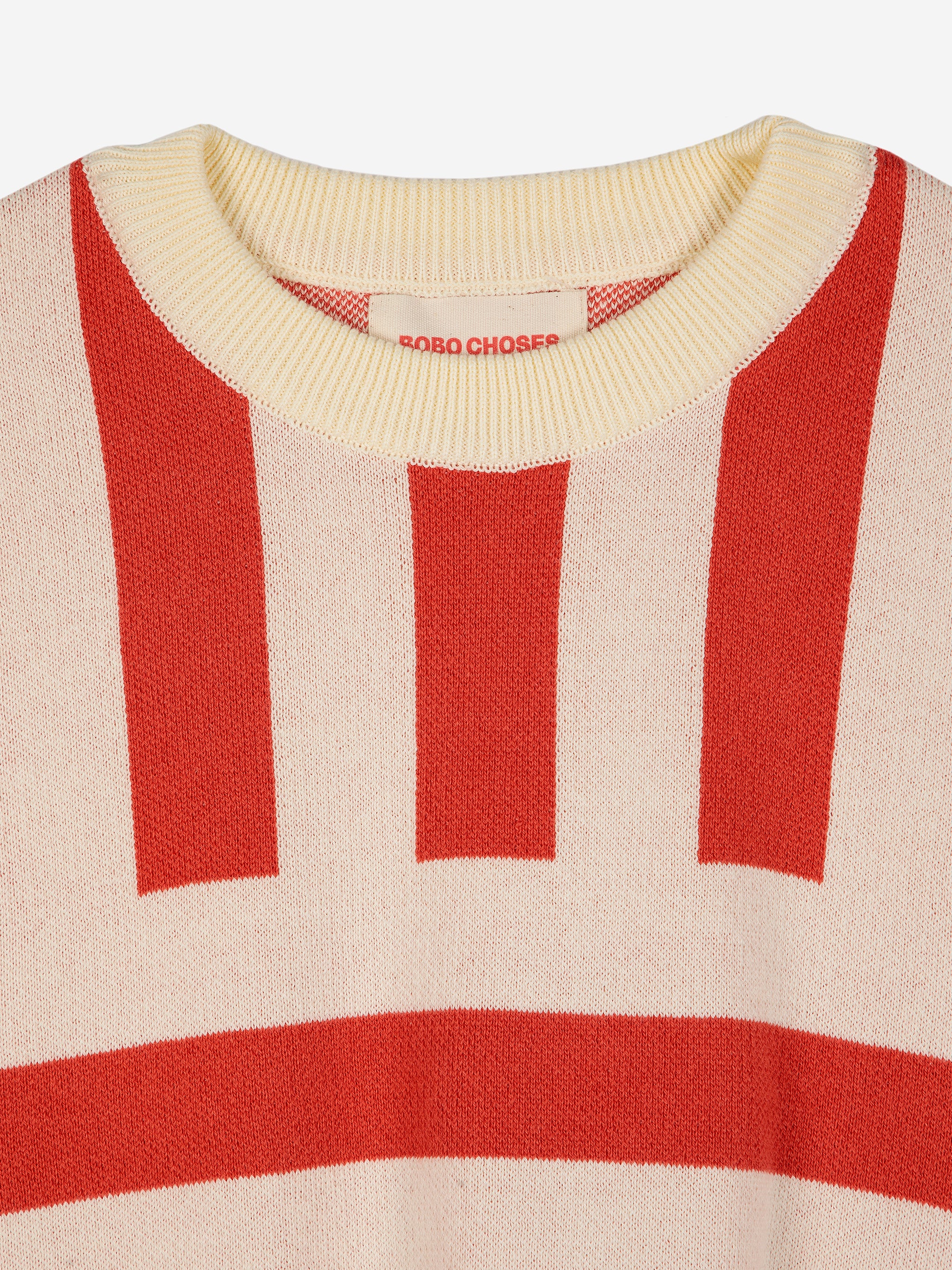 Bobo Choses  Striped short sleeved knitted sweater / women