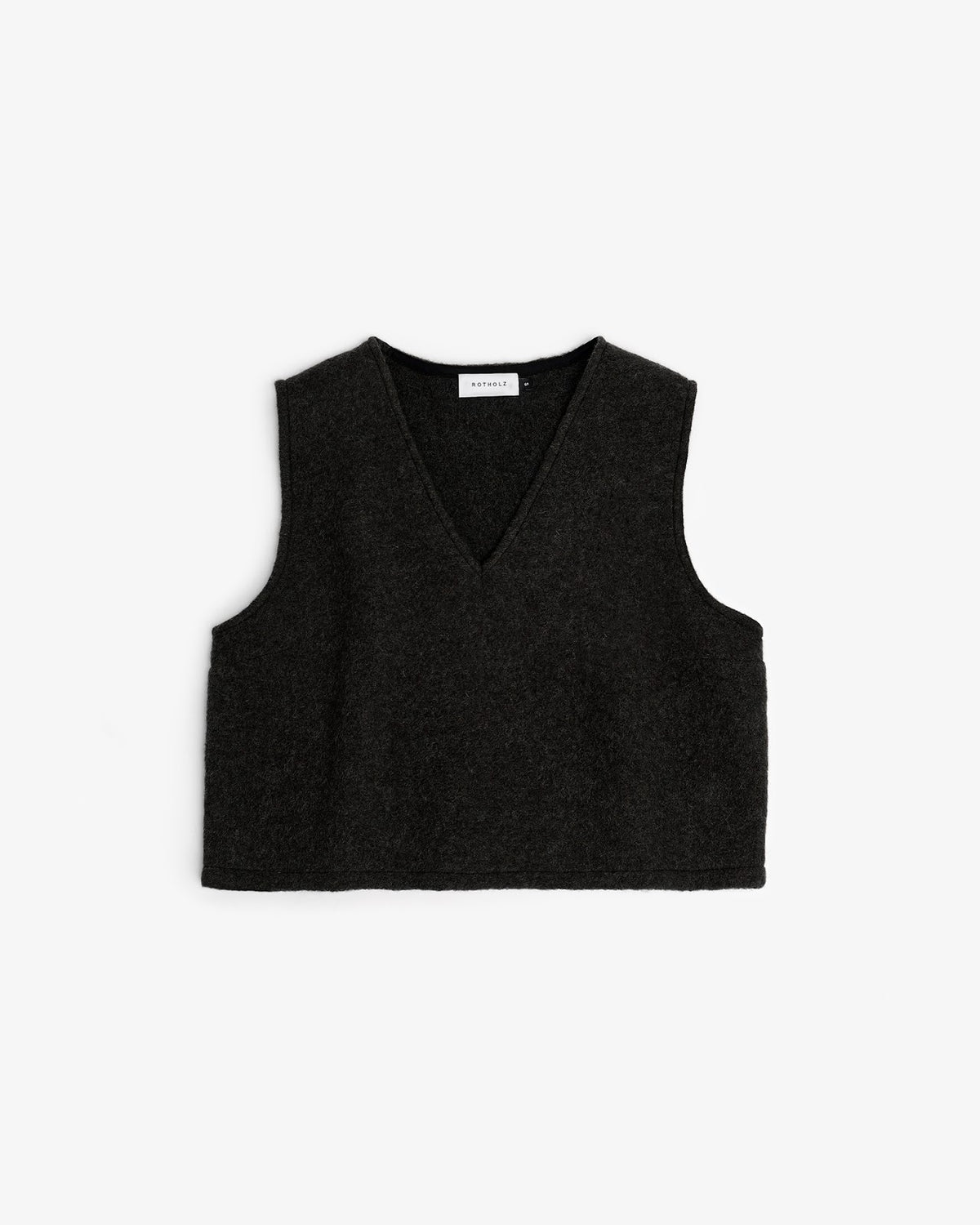 Cropped Vest Wool-Blend
