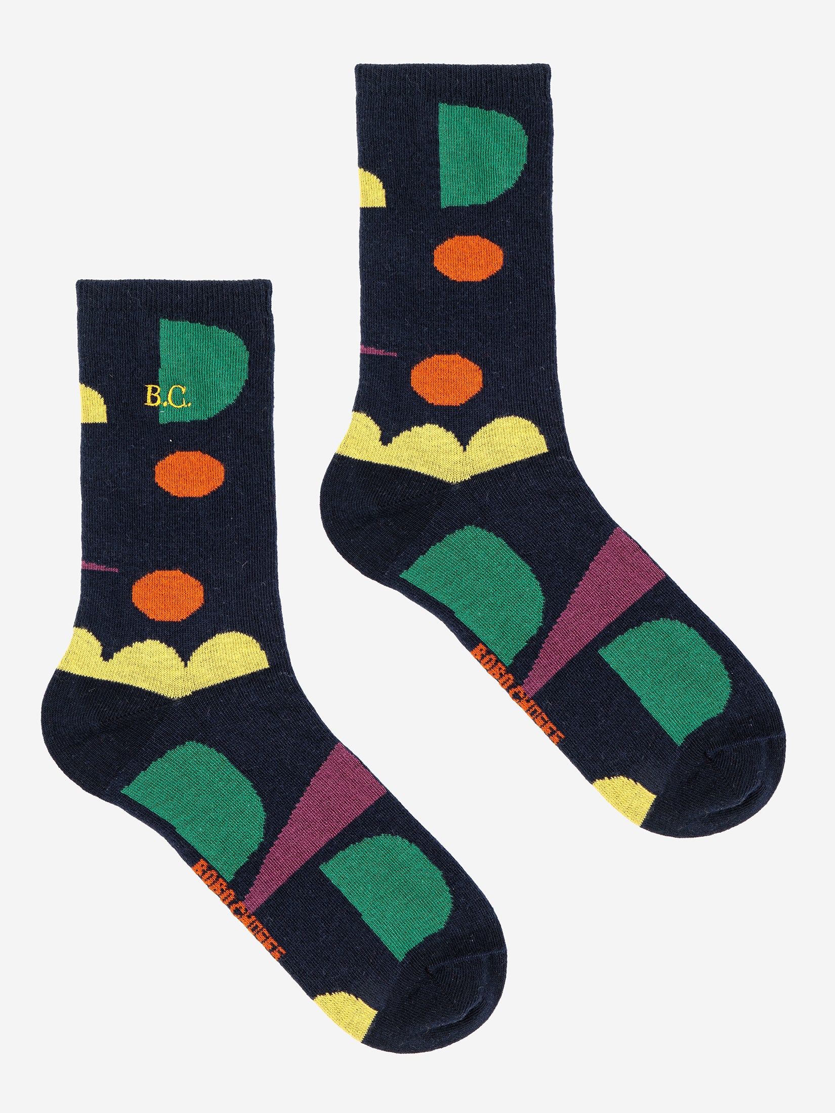 Bobo Choses  multicolour SHAPES long socks / unisex