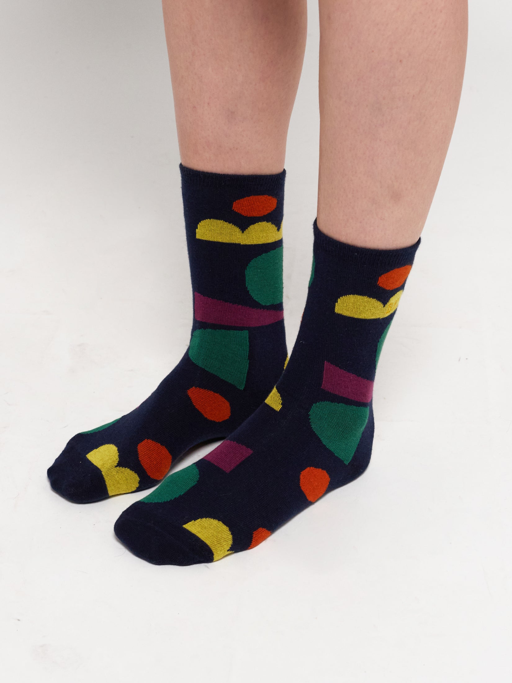 Bobo Choses  multicolour SHAPES long socks / unisex