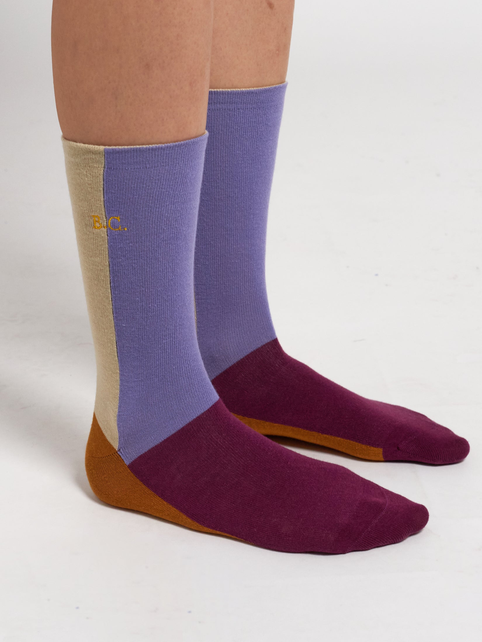 Bobo Choses  COLOR BLOCK long socks / unisex