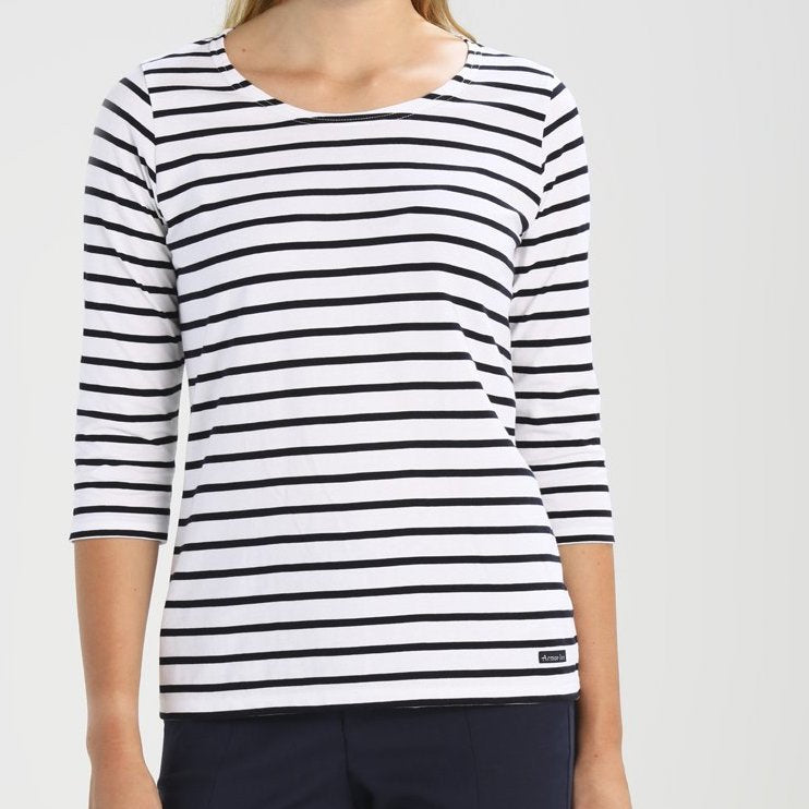 CAP COZ 3/4 sleeve Breton striped shirt