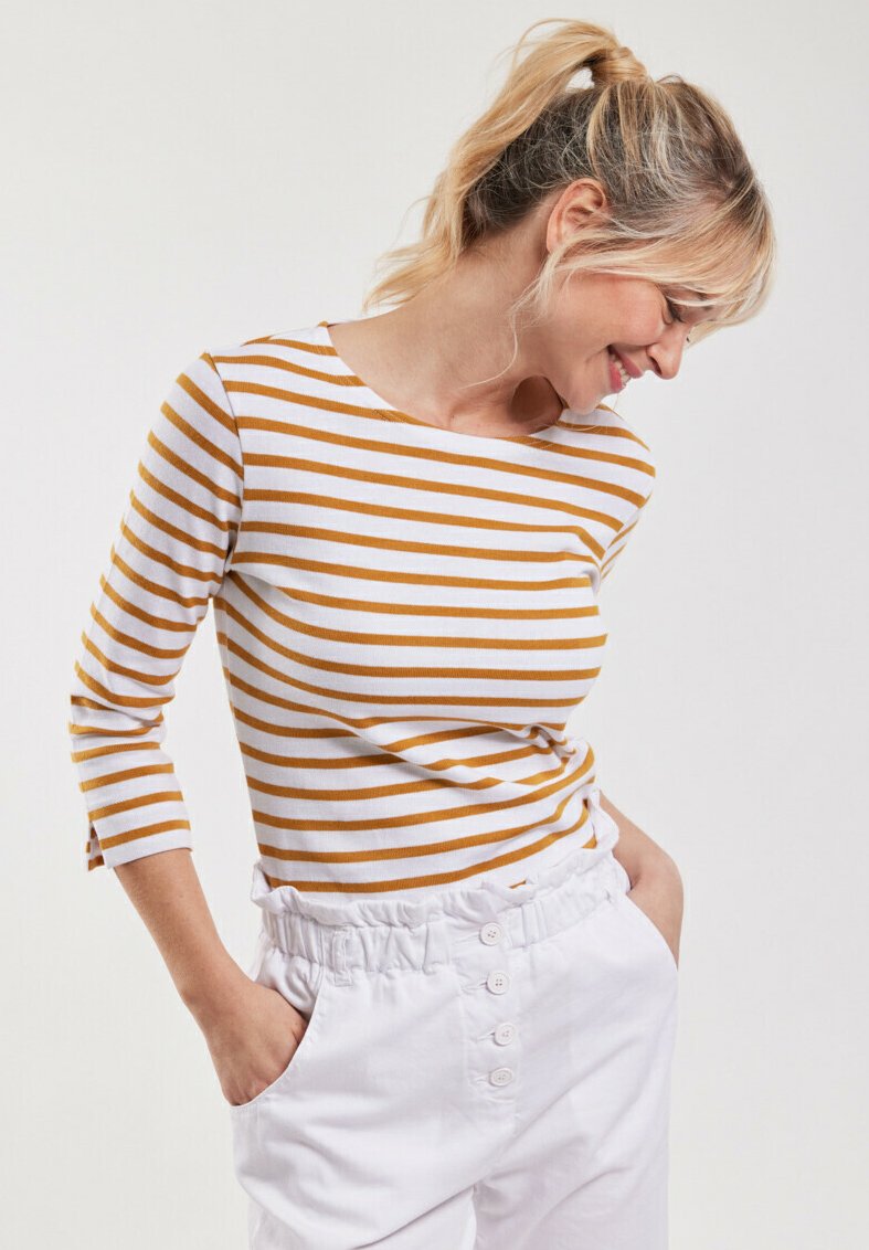 CAP COZ 3/4 sleeve Breton striped shirt