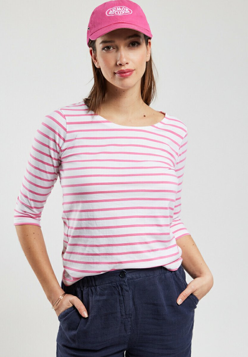 CAP COZ 3/4 sleeve Breton striped shirt