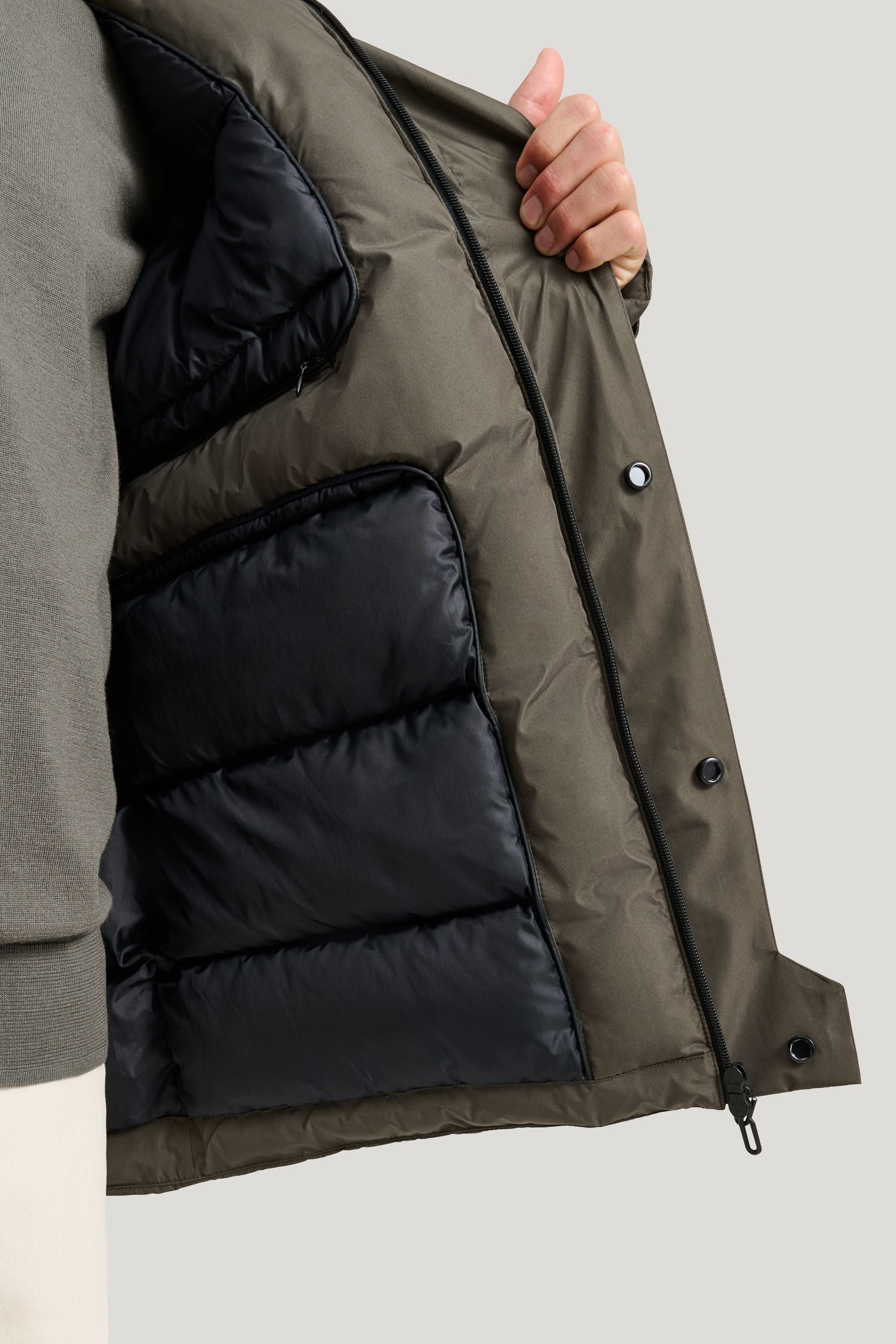 Grid Insulated Jacket beluga - model 5