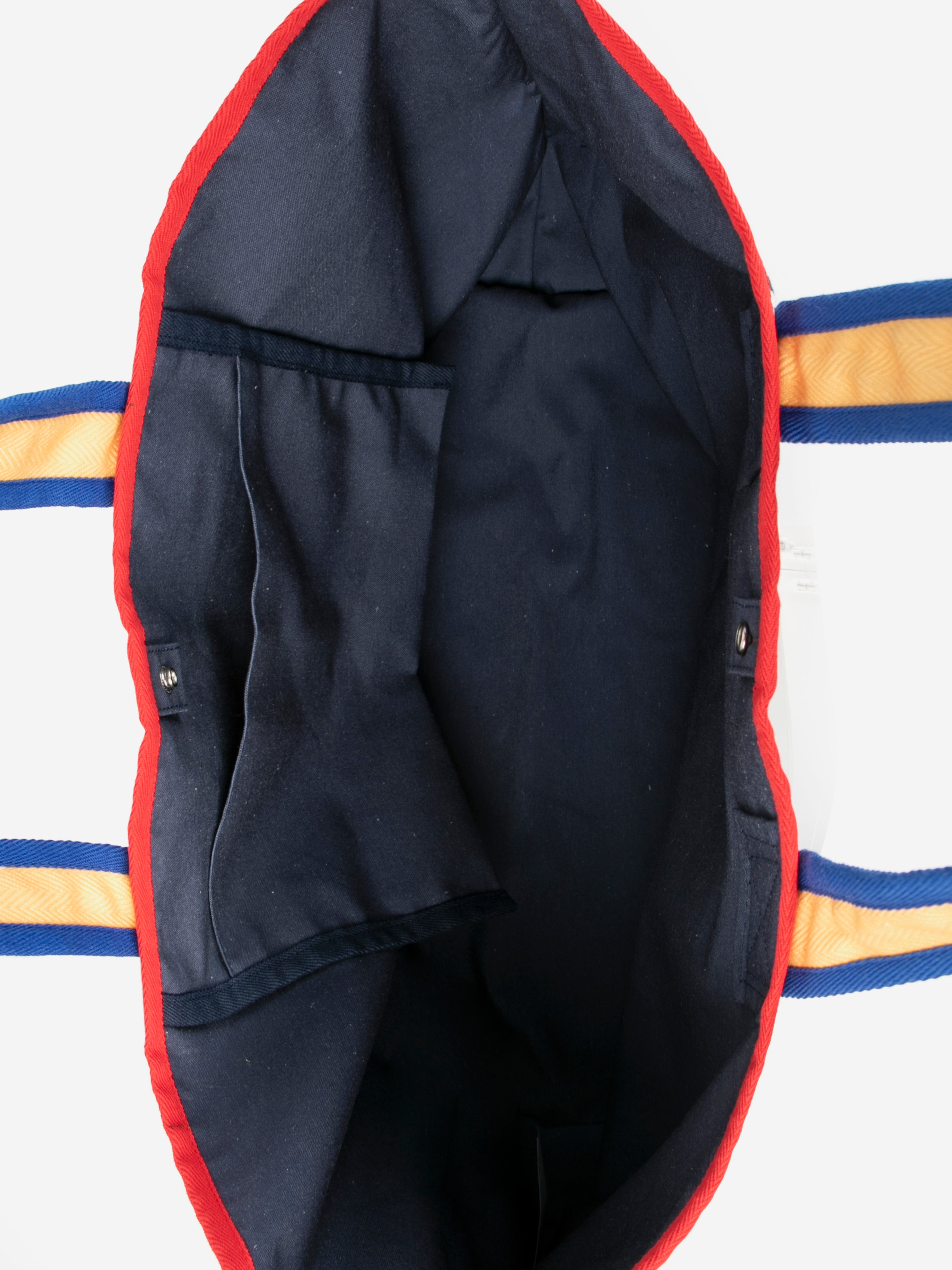 Color block cotton bag