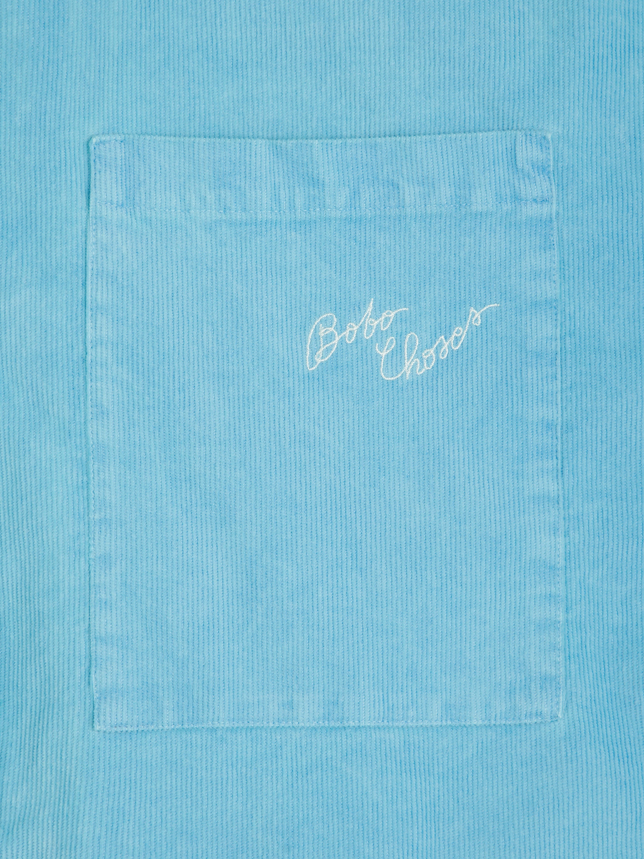 Embroidery corduroy overshirt