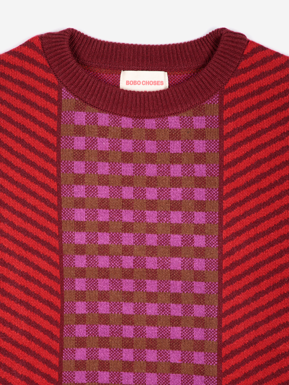 Jacquard wool blend jumper