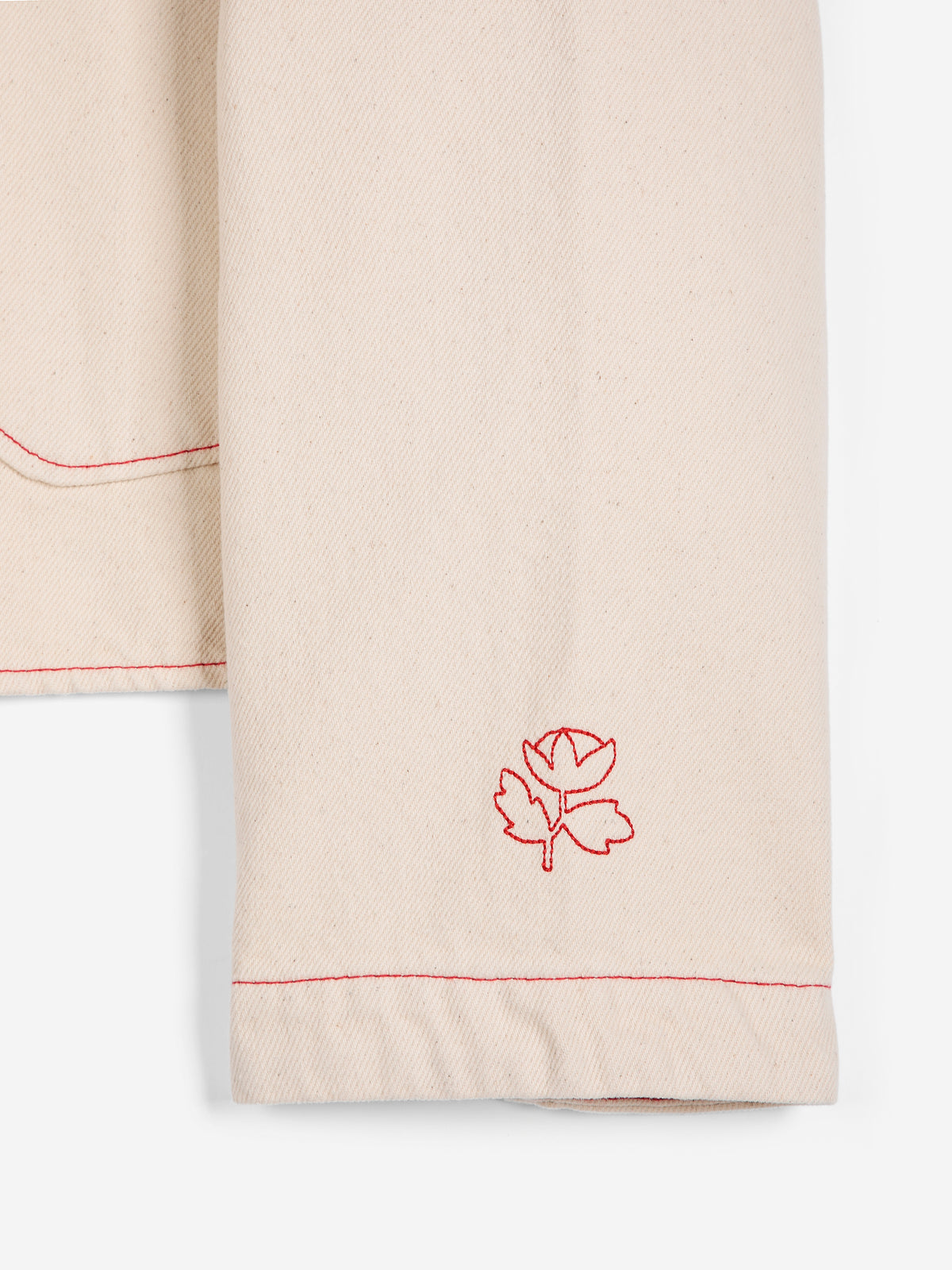 Vibrant Flower ecru twill jacket