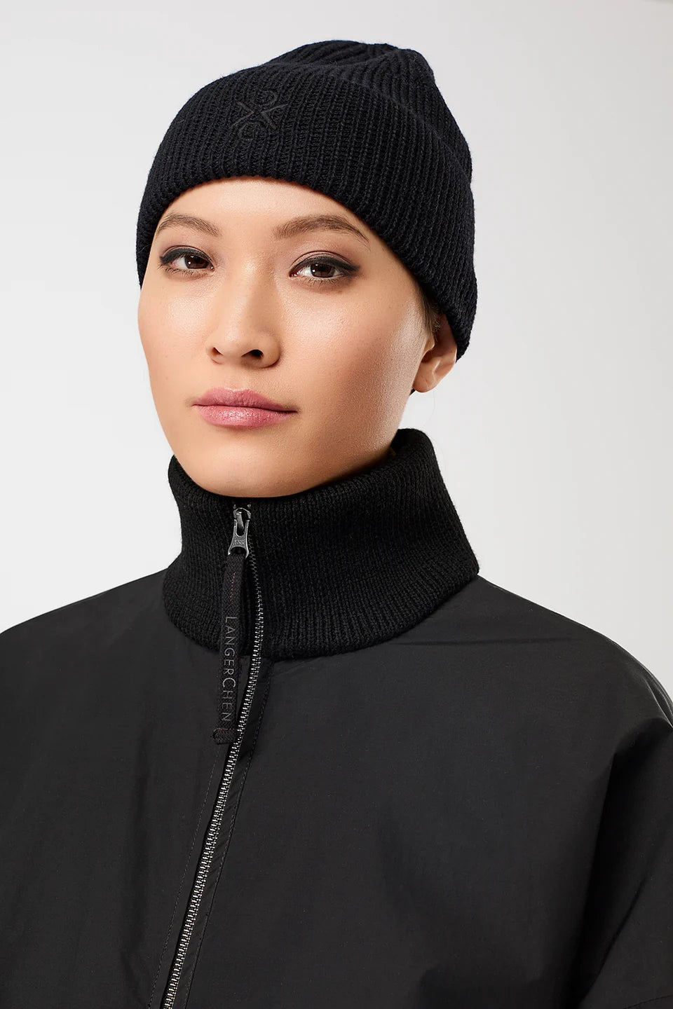 PADDED BLOUSON WITH RIB COLLAR