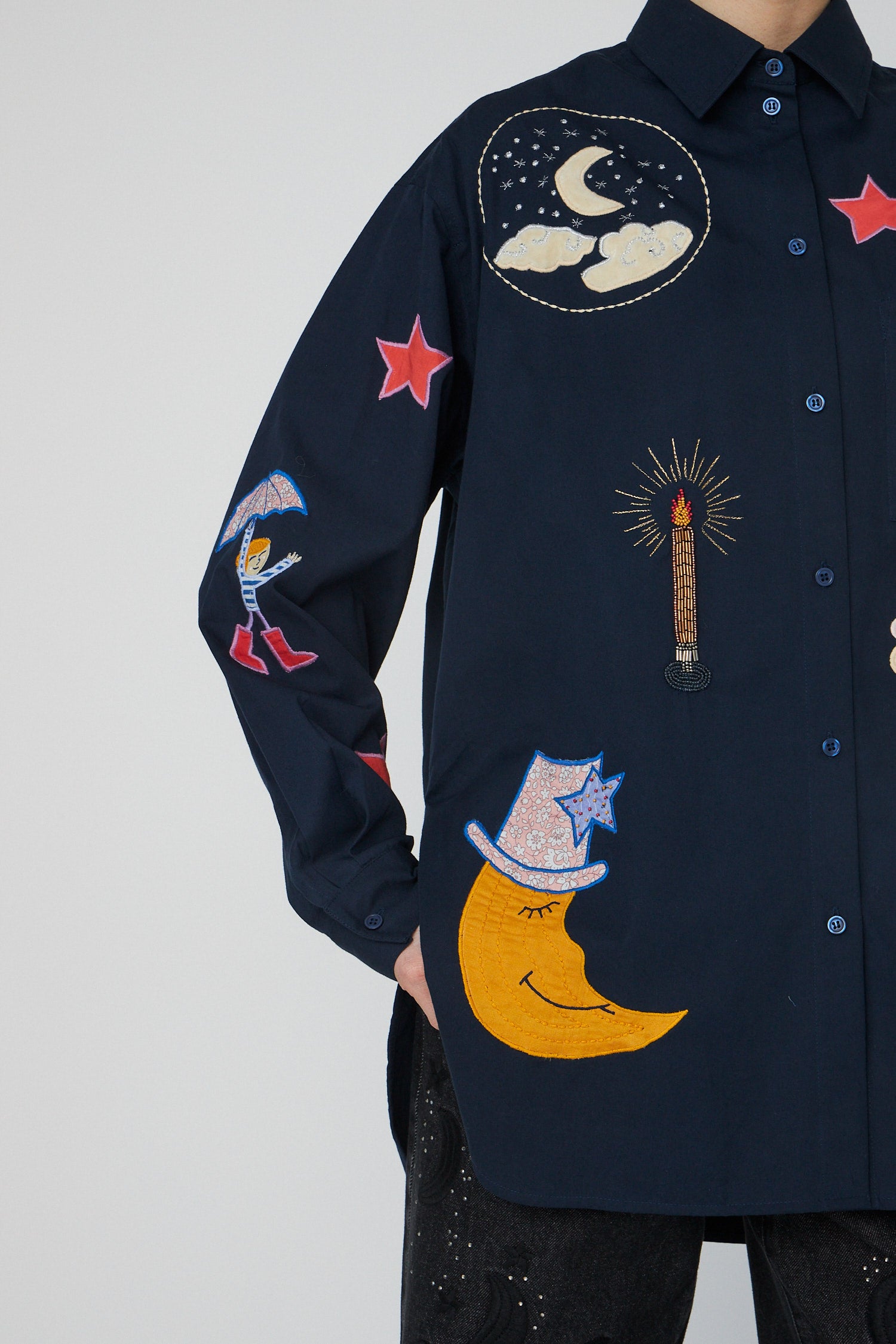 Bead Embellished Shirt