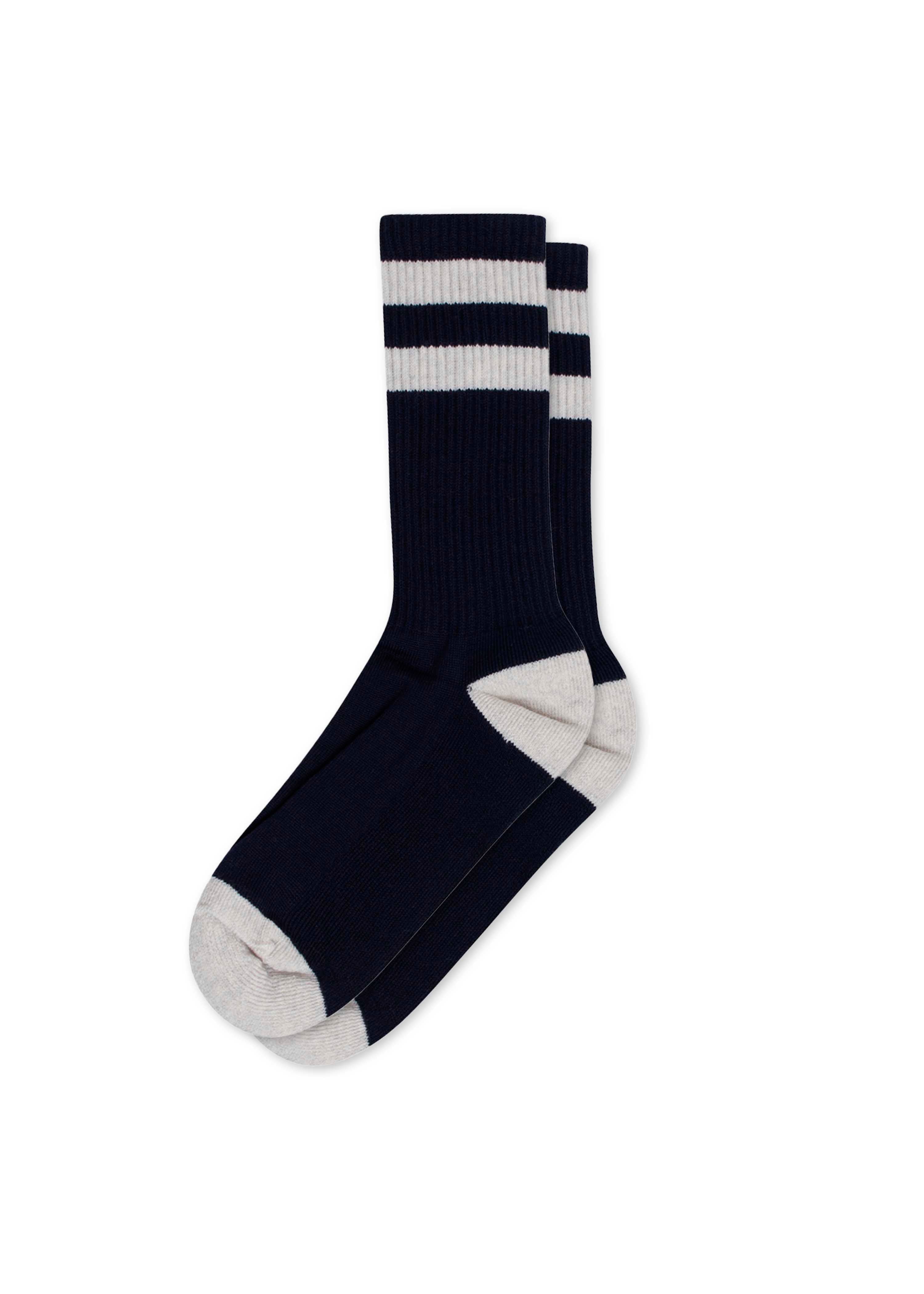 Striped merino sock