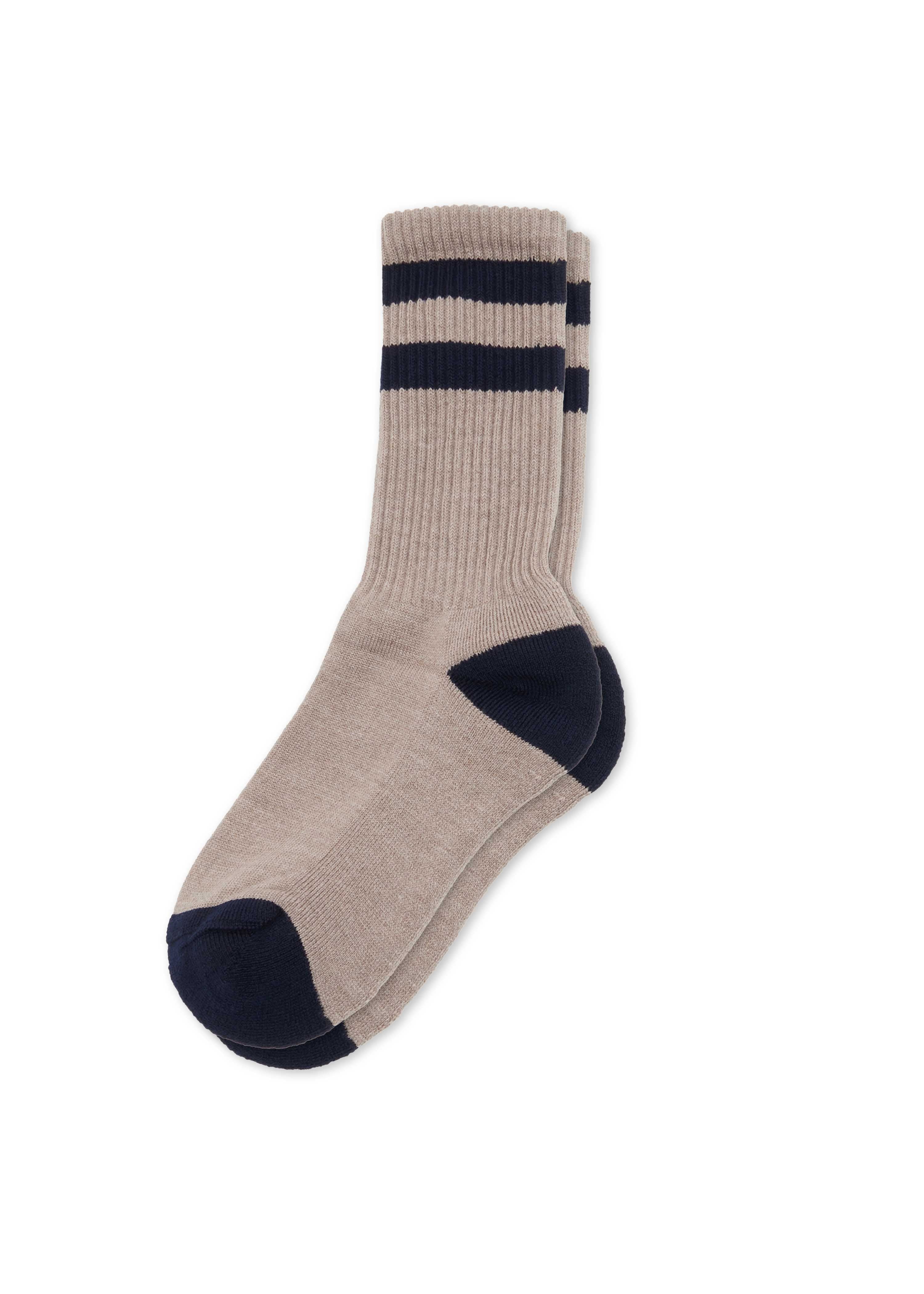Striped merino sock