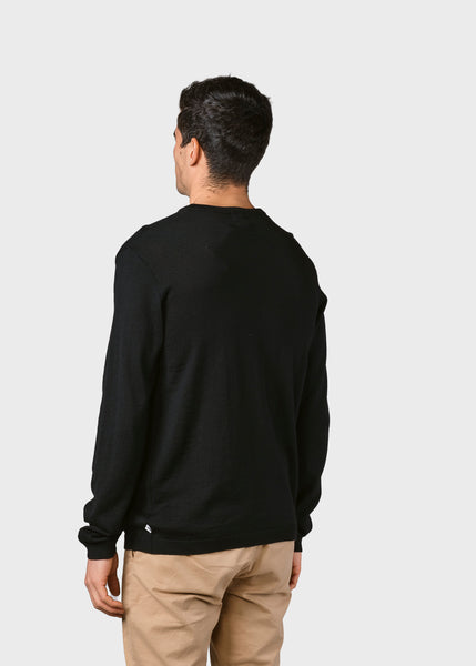 Mens basic merino knit sweater