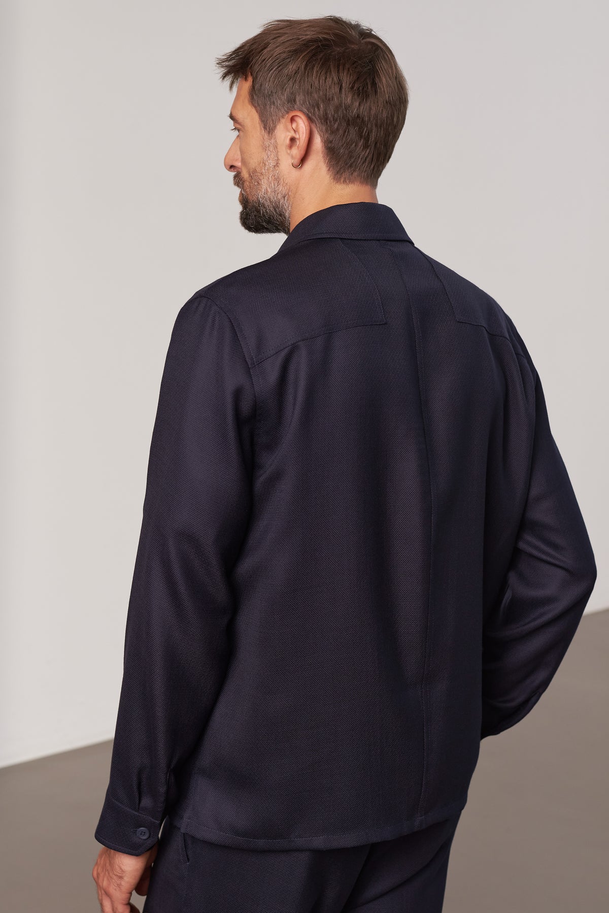 OWE overshirt - eco grid wool