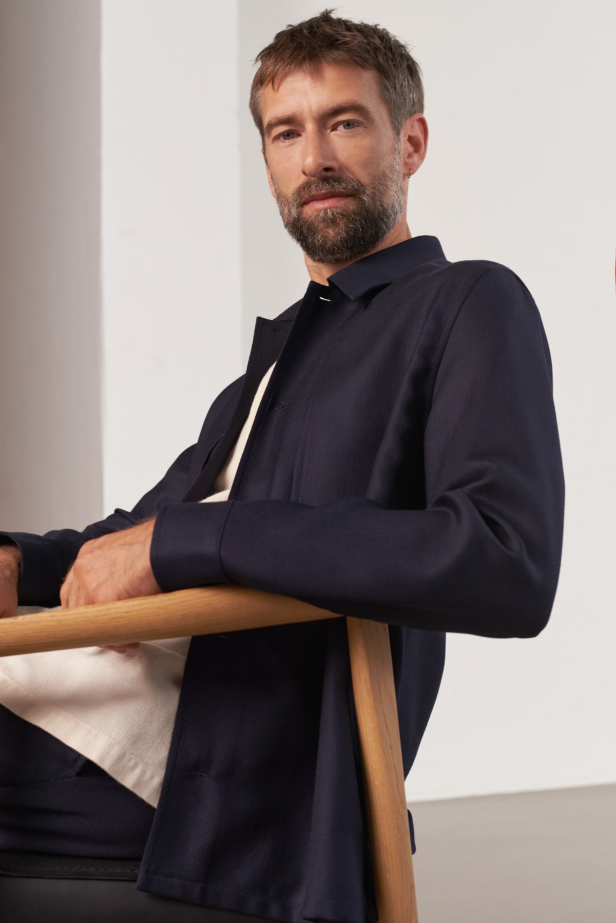 OWE overshirt - eco grid wool