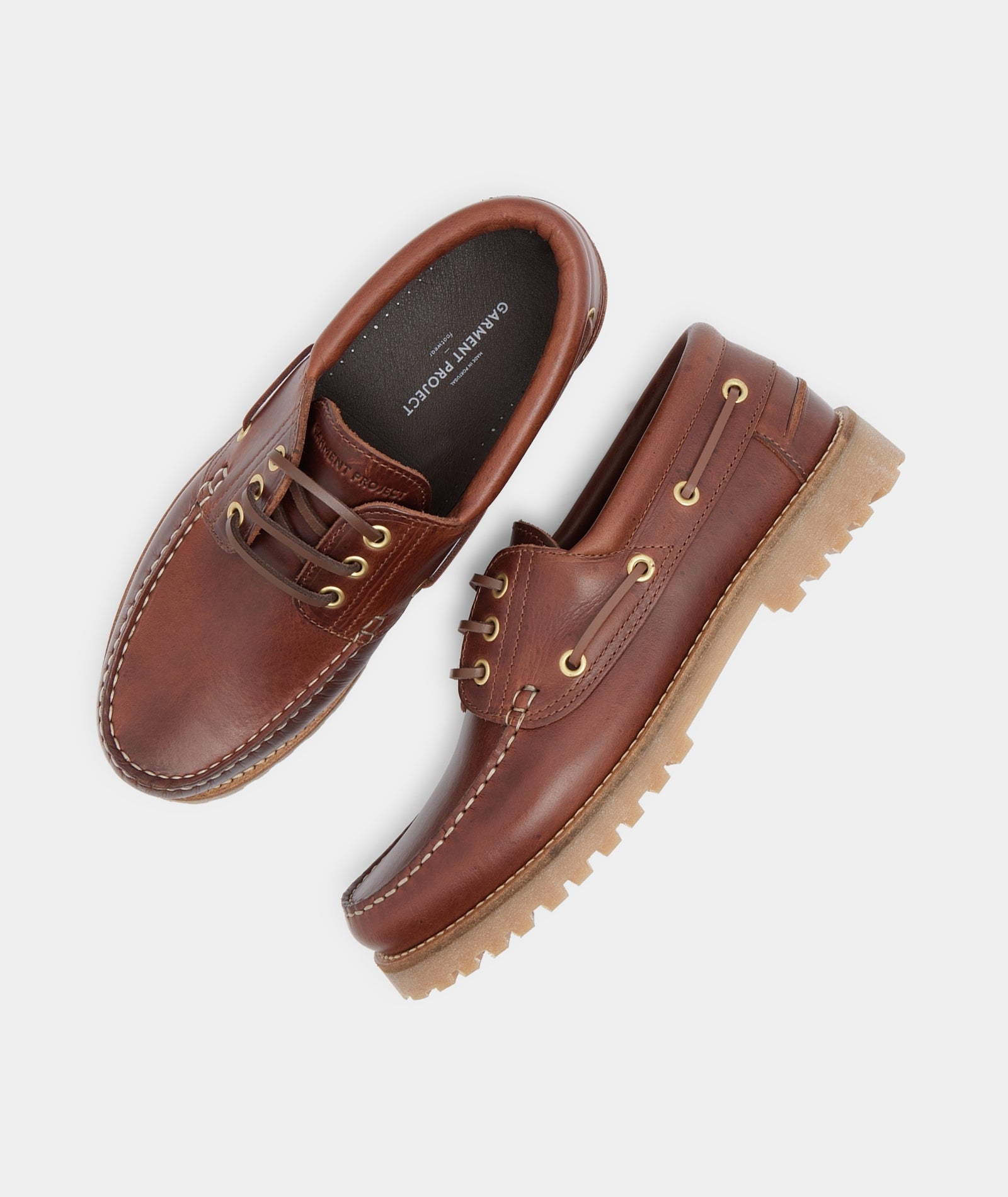 Garment Project ollieboatshoe men brown