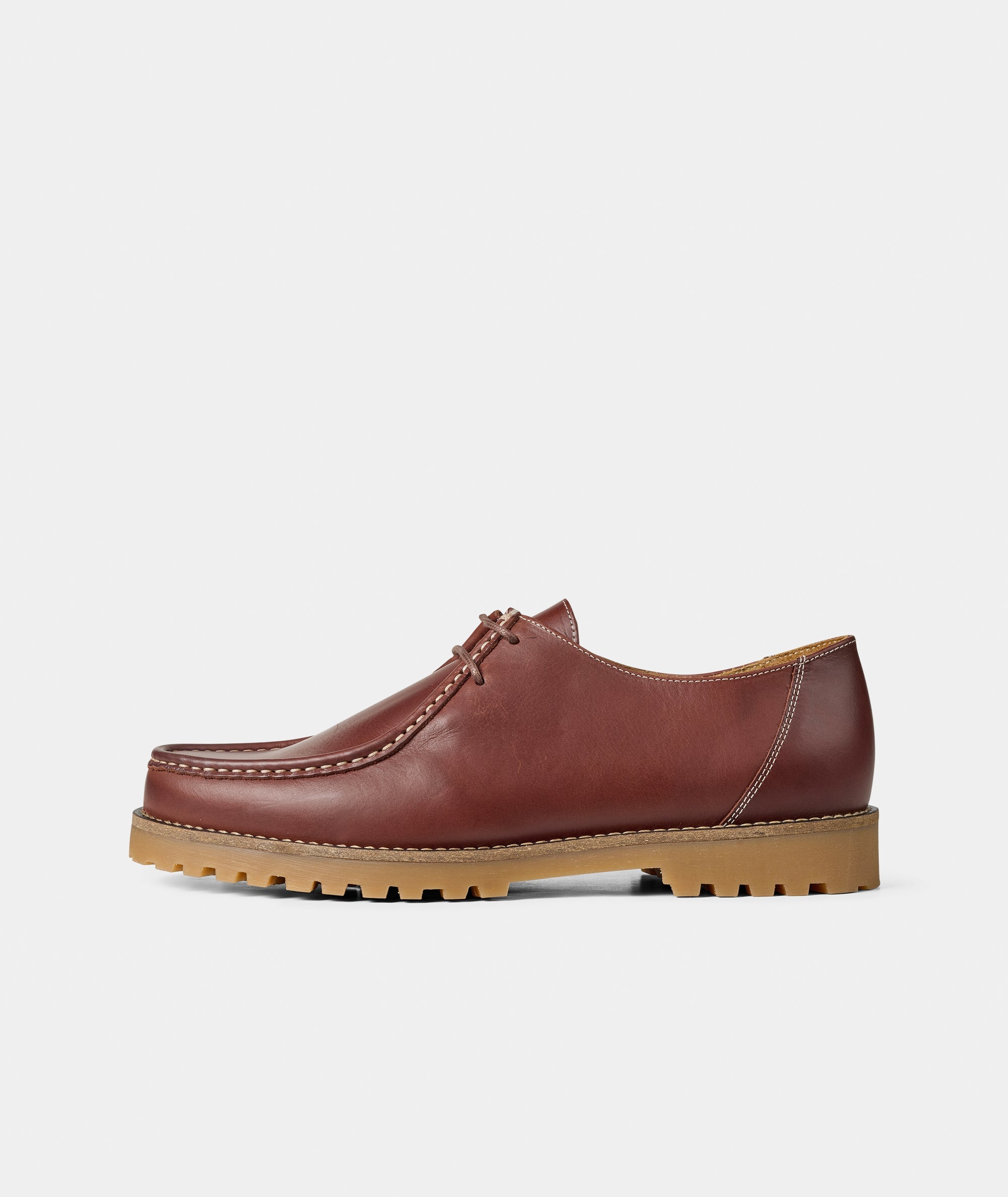 Ollie Moc Toe - Black Leather