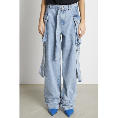 MARGOT denim cargo jeans