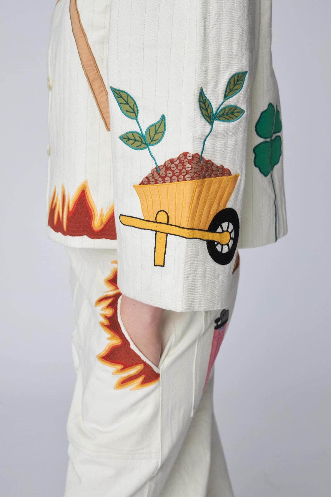 Patchwork Elements Cotton Jacket