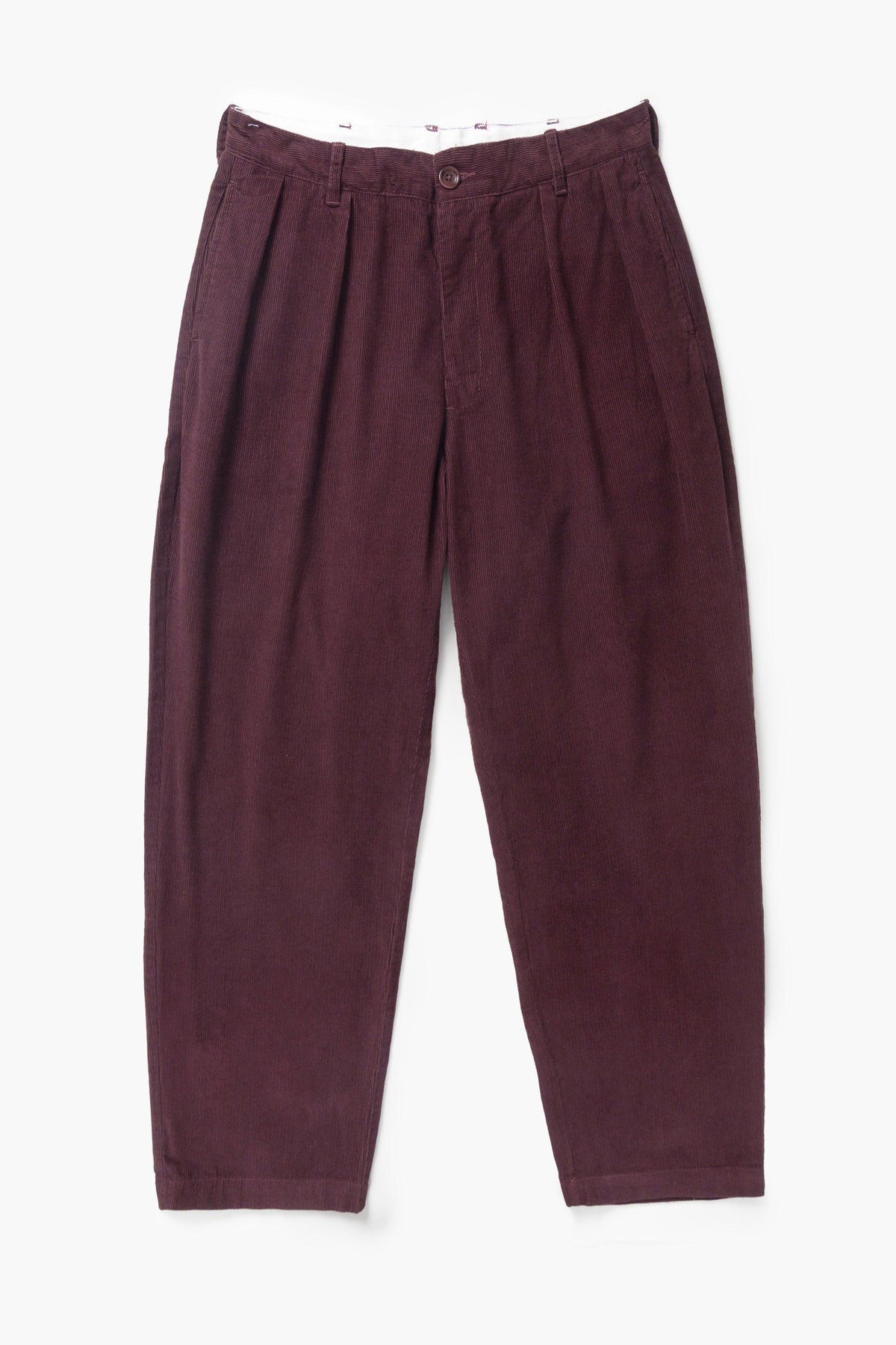 Fine Cord Part-Timer Pants - burgundy