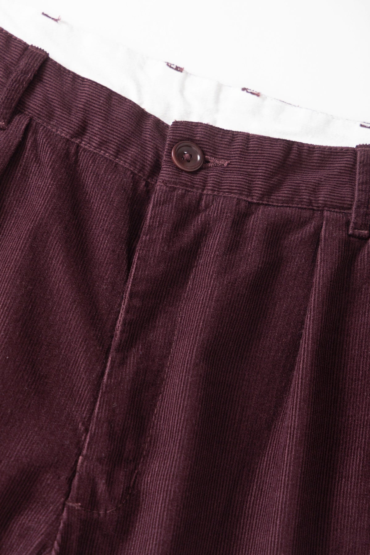 Fine Cord Part-Timer Pants - burgundy