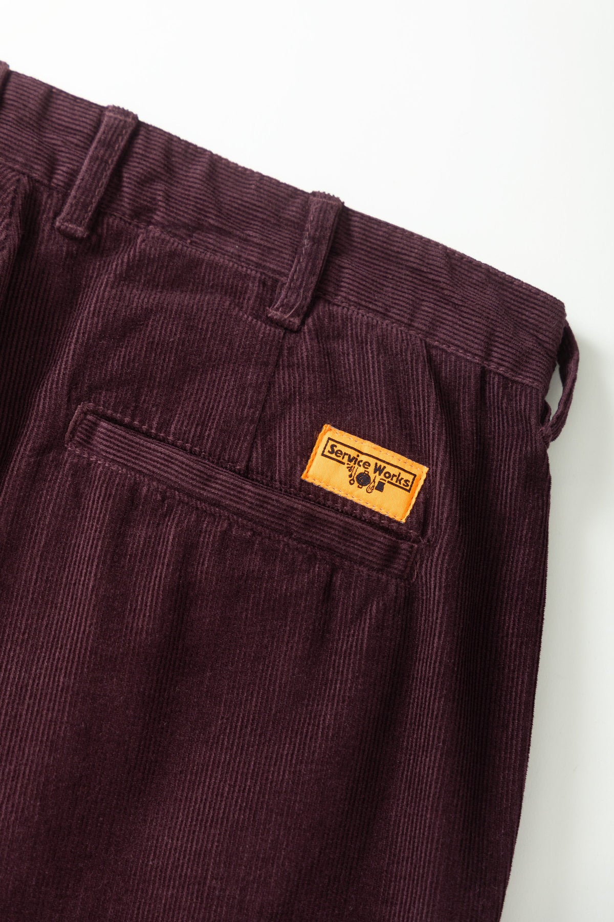 Fine Cord Part-Timer Pants - burgundy
