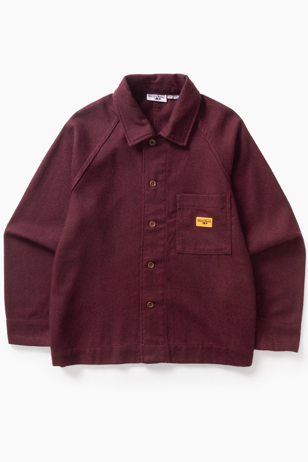 Flannel FOH Overshirt - burgundy