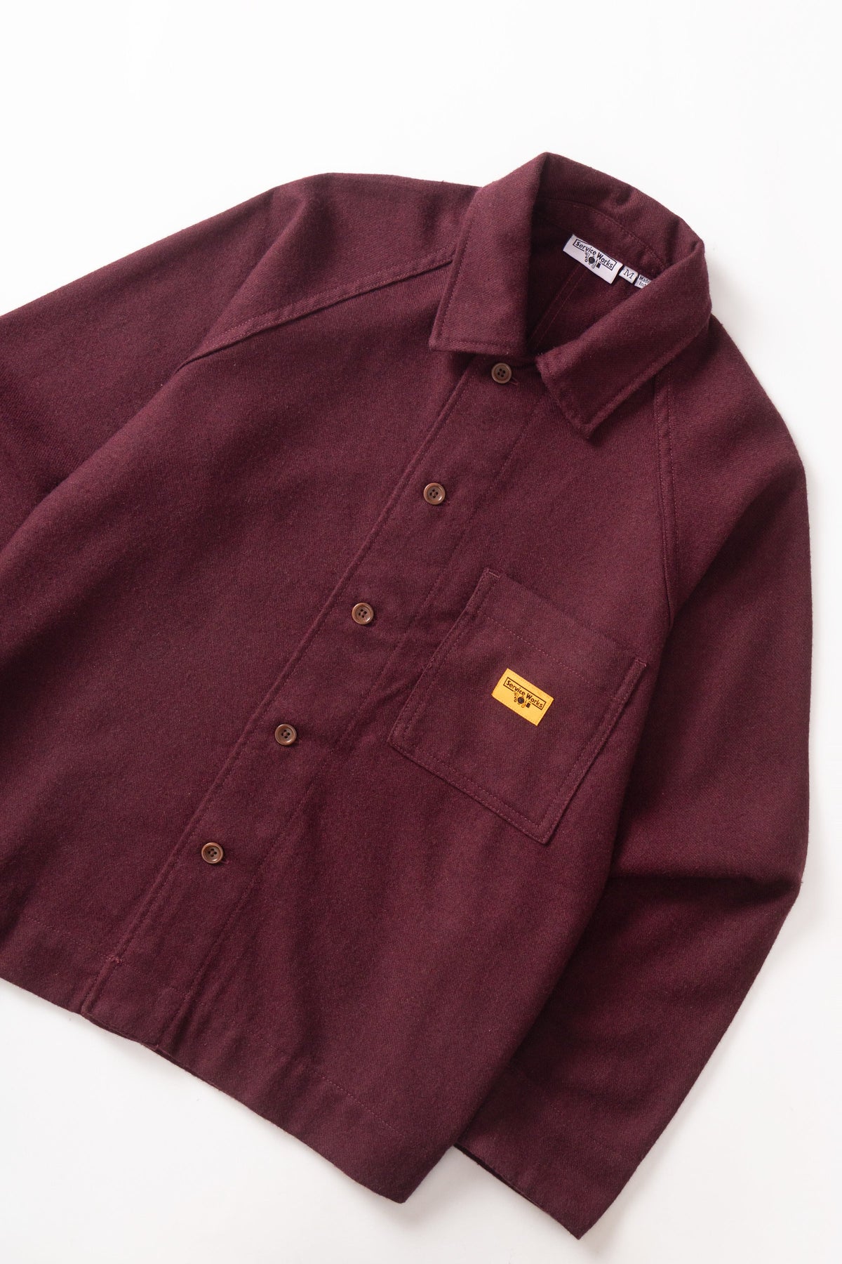 Flannel FOH Overshirt - burgundy