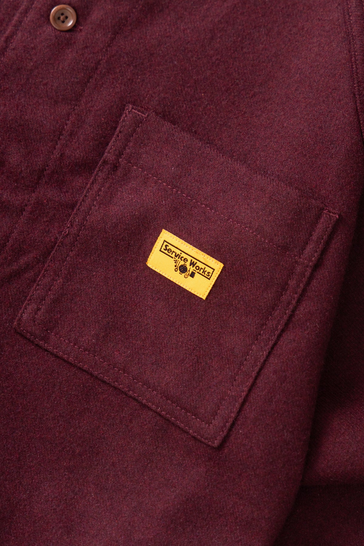 Flannel FOH Overshirt - burgundy