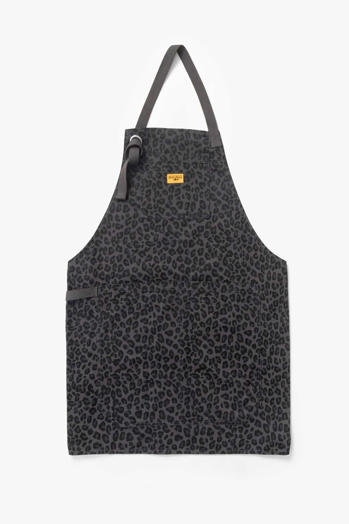 Patterned Apron - black leopard