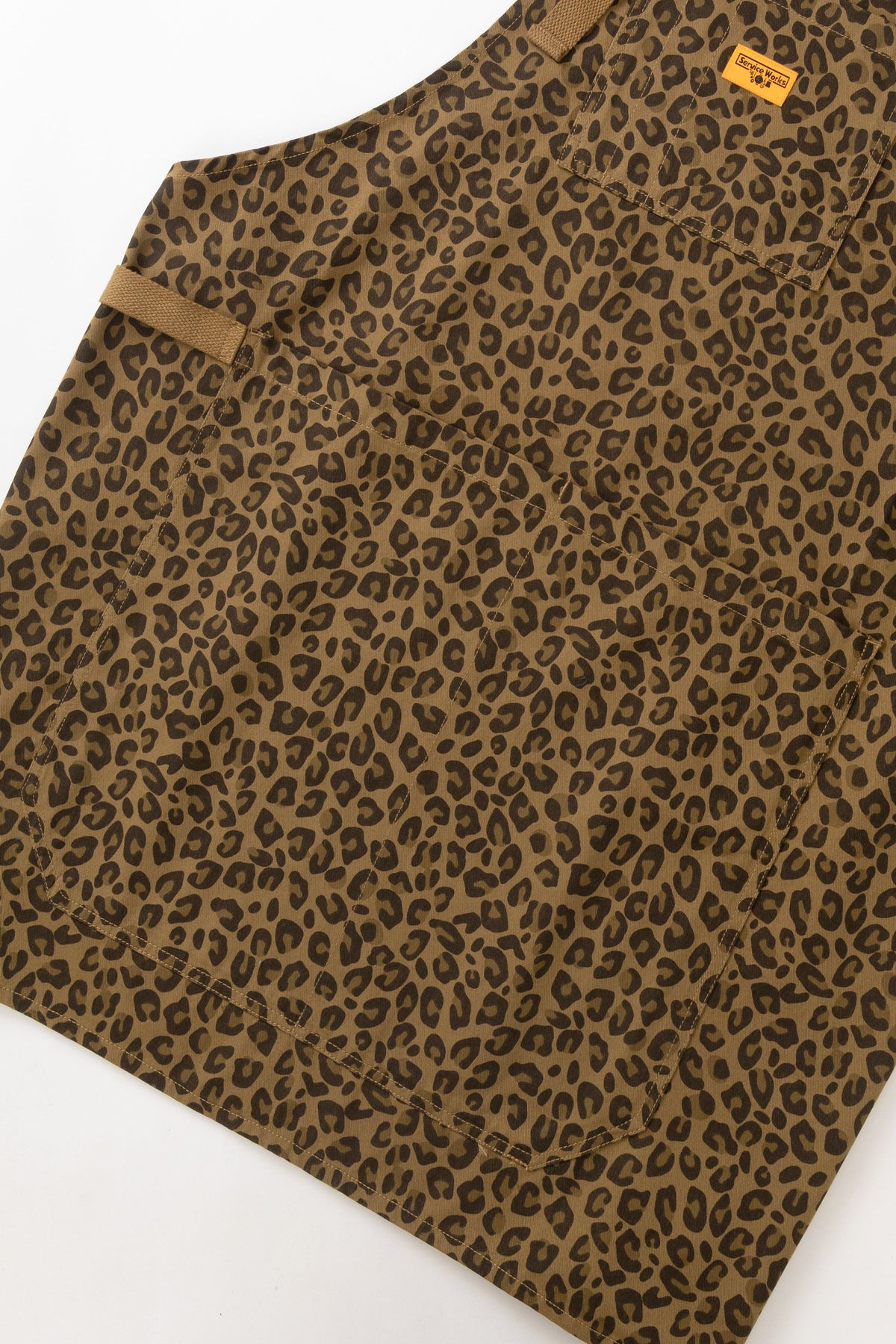 Patterned Apron - brown leopard