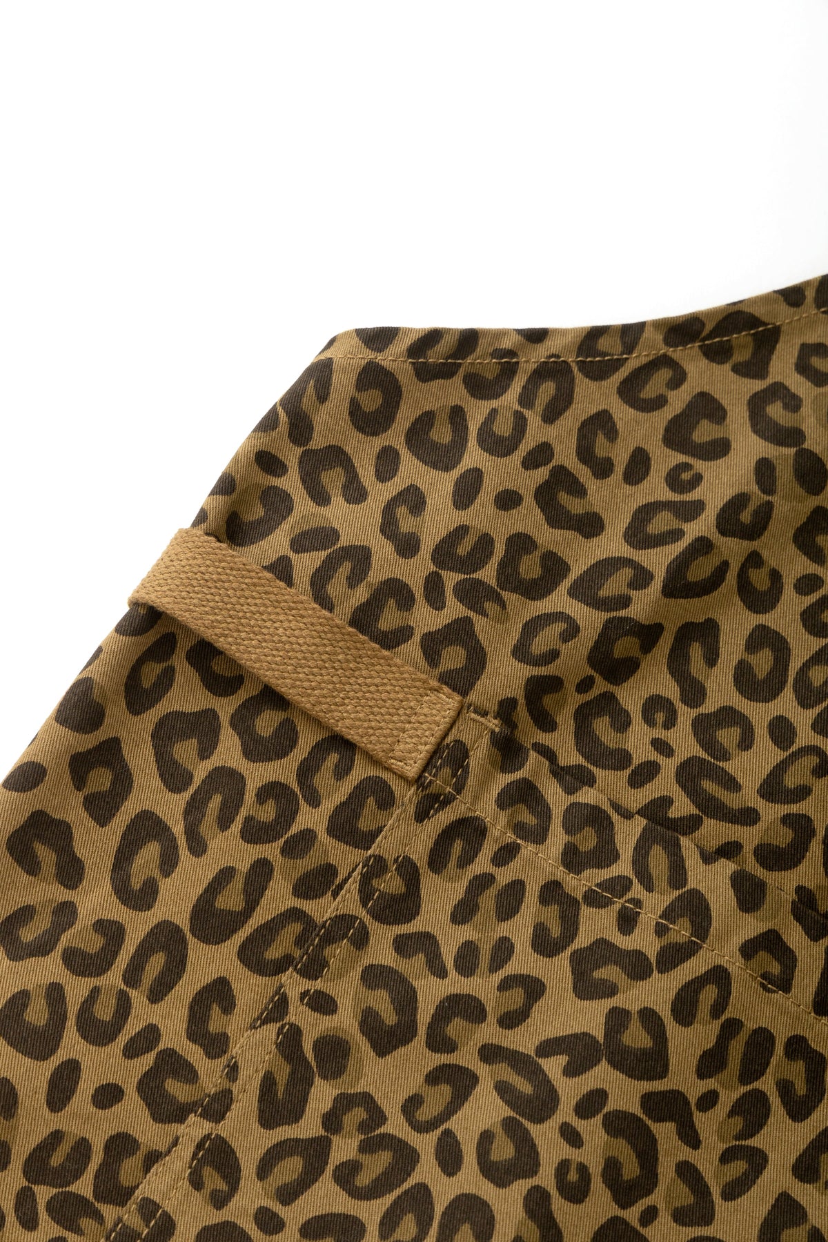 Patterned Apron - brown leopard