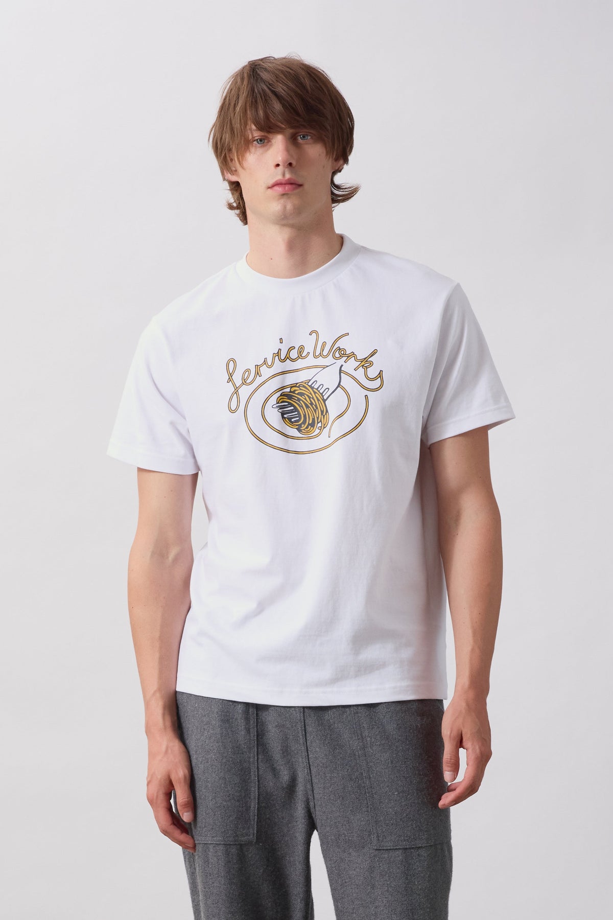 Spaghetti Tee - white