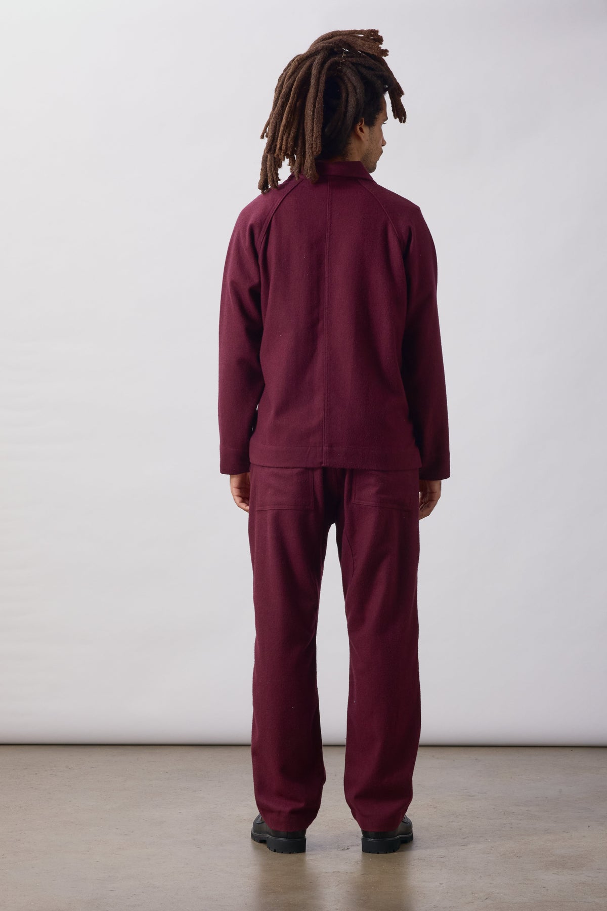 Flannel FOH Overshirt - burgundy