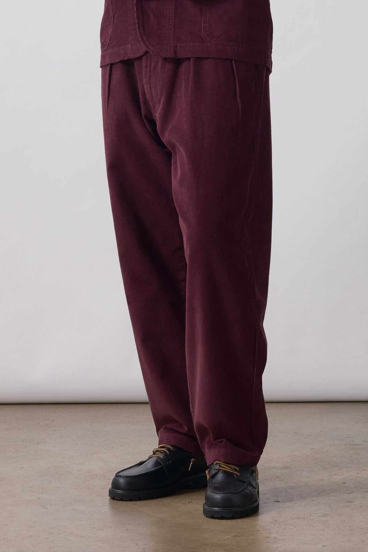 Fine Cord Part-Timer Pants - burgundy