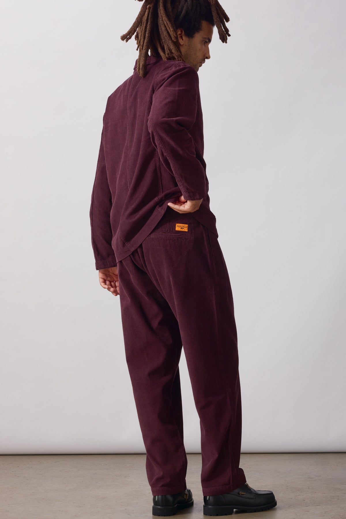 Fine Cord Part-Timer Pants - burgundy