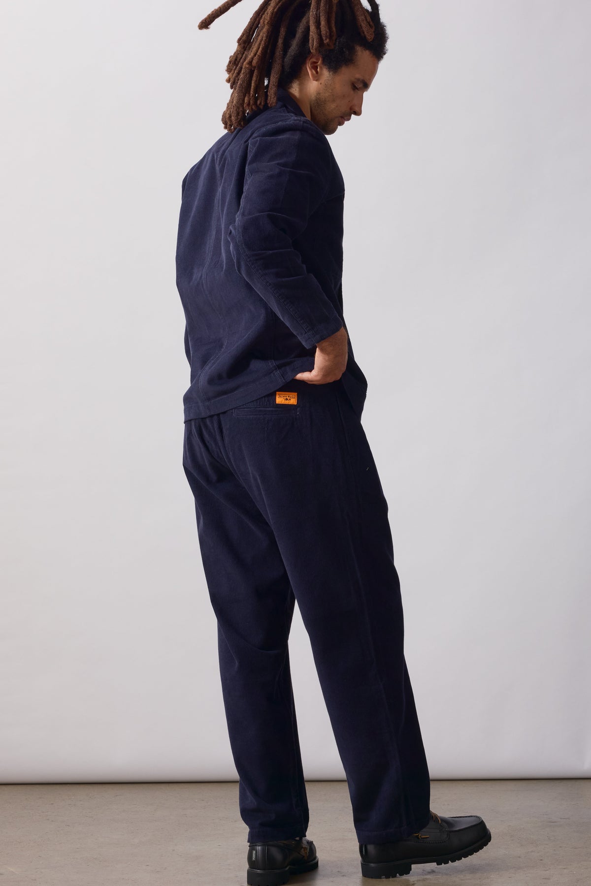 Fine Cord Part-Timer Pants - dark navy