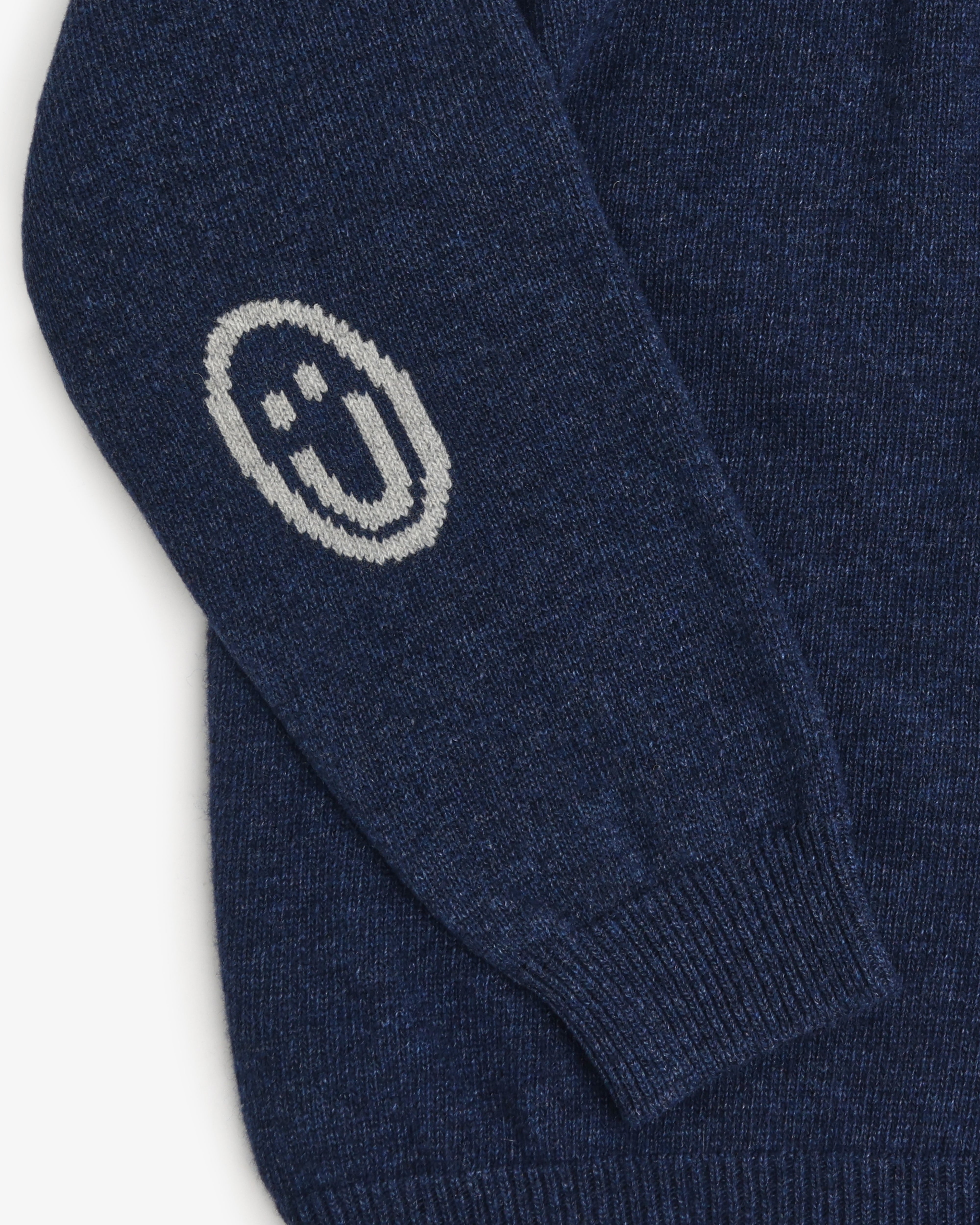 Smiling Knit Sweater Wool-Blend