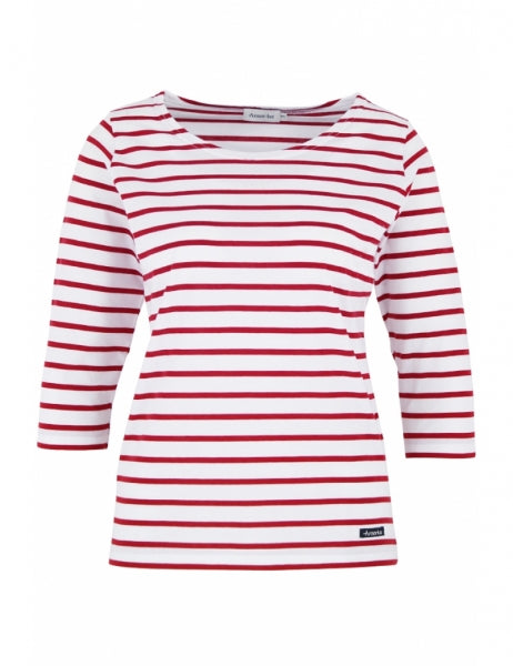 CAP COZ 3/4 sleeve Breton striped shirt