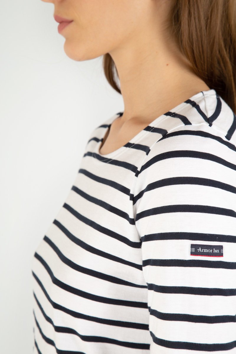 CAP COZ 3/4 sleeve Breton striped shirt