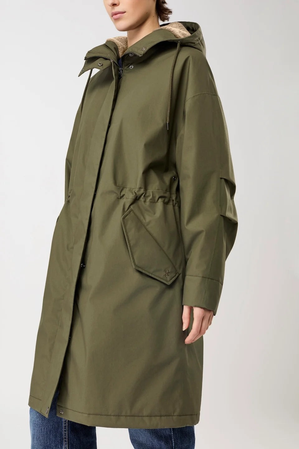 Long parka, lightly padded