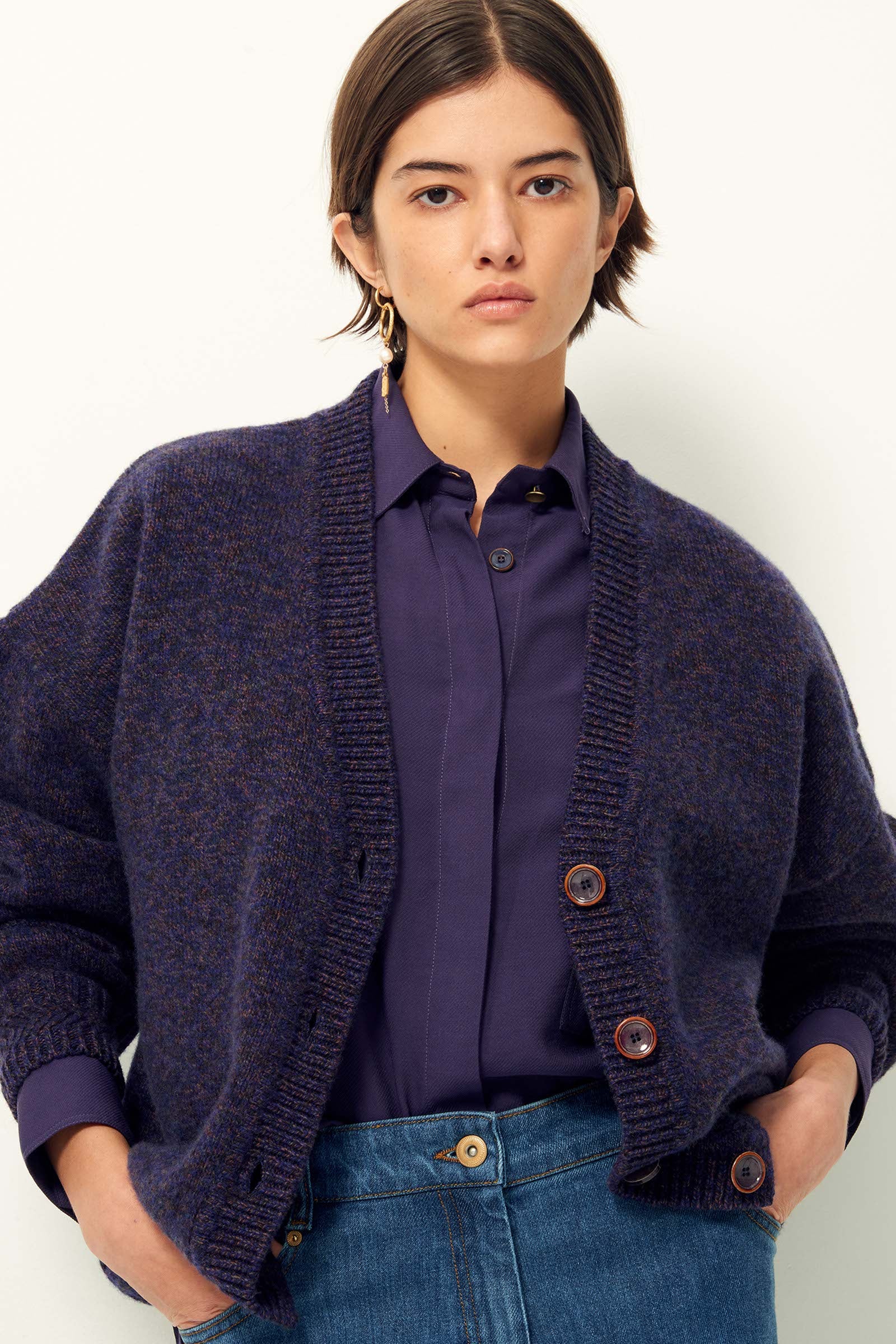 SWEET MONROE oversized cardigan