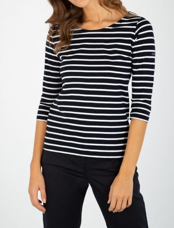 CAP COZ 3/4 sleeve Breton striped shirt