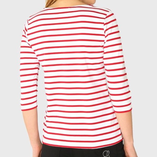 CAP COZ 3/4 sleeve Breton striped shirt